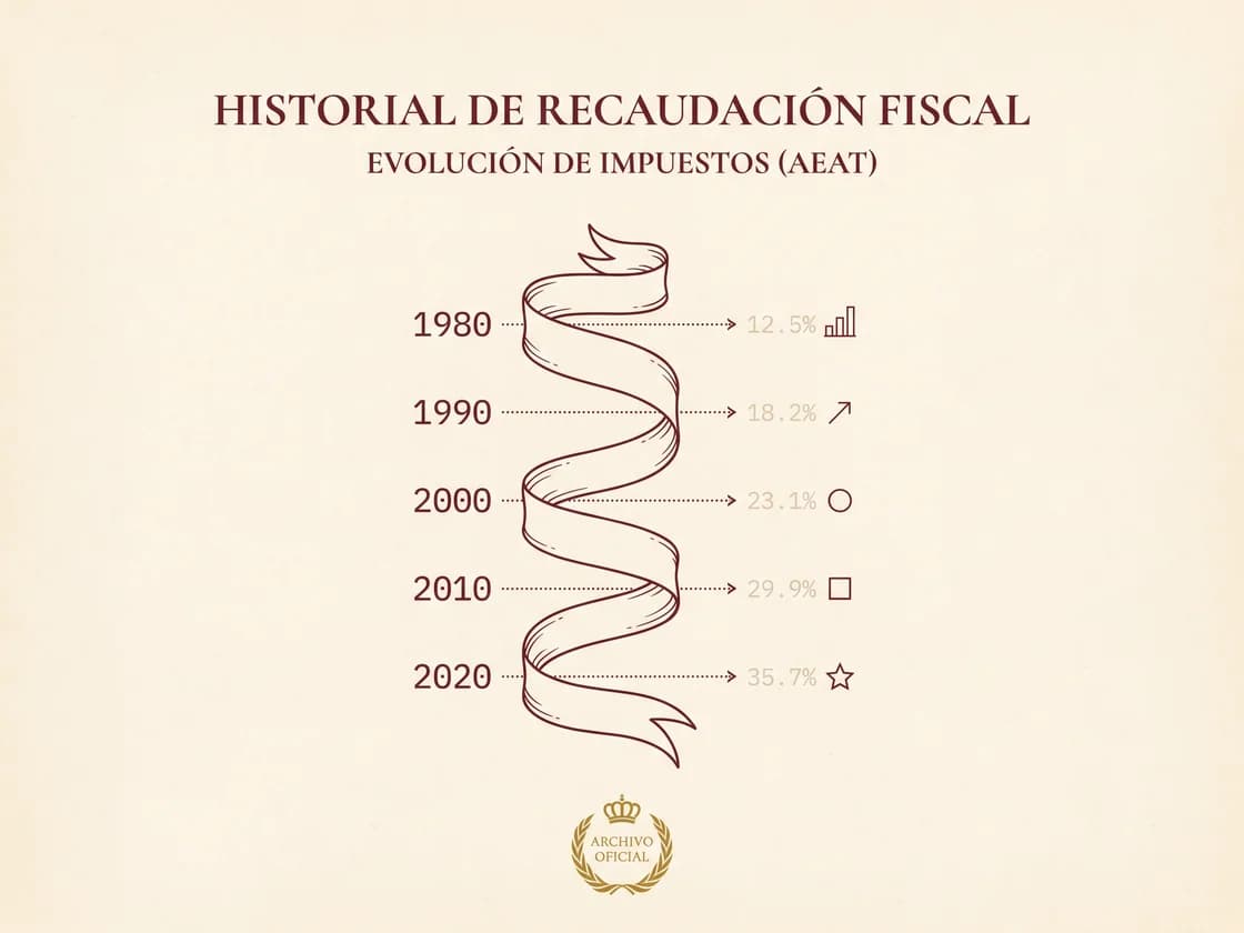 Evolución histórica de la fiscalidad en España desde los años 80