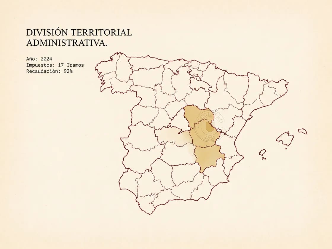 Mapa fiscal de las comunidades autónomas de España