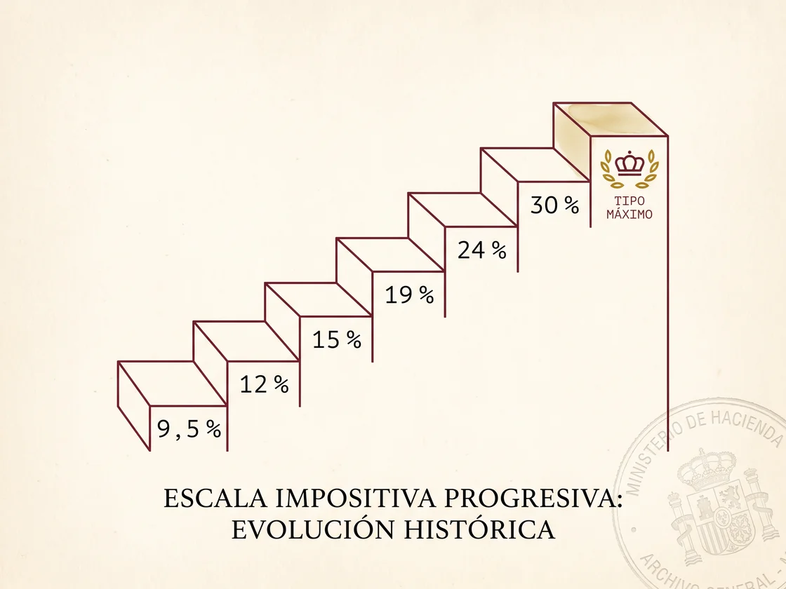 Tramos del IRPF y tipos marginales en España